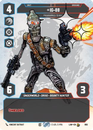 IG-88 - Programmed to Kill (Prestige Foil) (860) - A Lawless Time Foil、Fantasy Flight Games、kayou