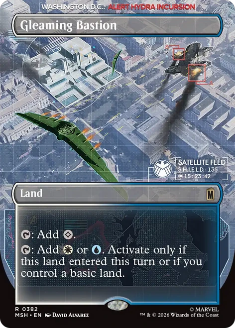 Gleaming Bastion (Borderless Art)、Magic: The Gathering、kayou