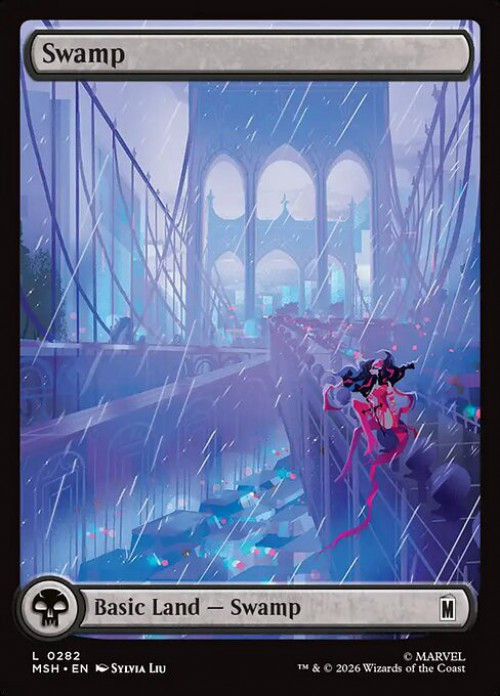 MtG Marvel Super Heroes Common Swamp #282 City Calm、ToyWiz、kayou