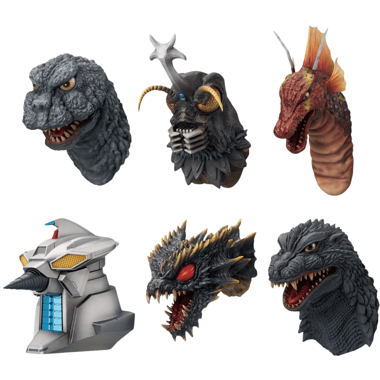 Godzilla: Monster Head (The Biography of The Most Terrifying Monster King) Ichibansho Zakka Magnets - Blind Box (PREORDER)、Bandai Hobby、kayou