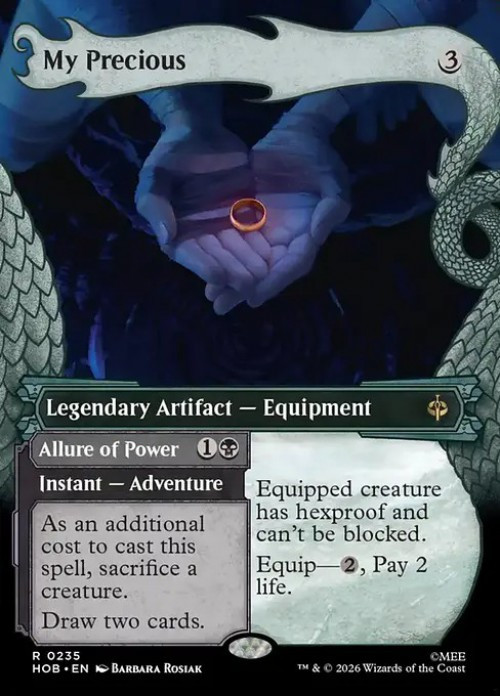 MtG The Hobbit Rare My Precious // Allure of Power #235 Dragon Hoard Frame、ToyWiz、kayou