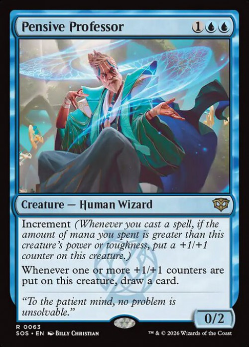 MtG Secrets of Strixhaven Rare Pensive Professor #63、ToyWiz、kayou