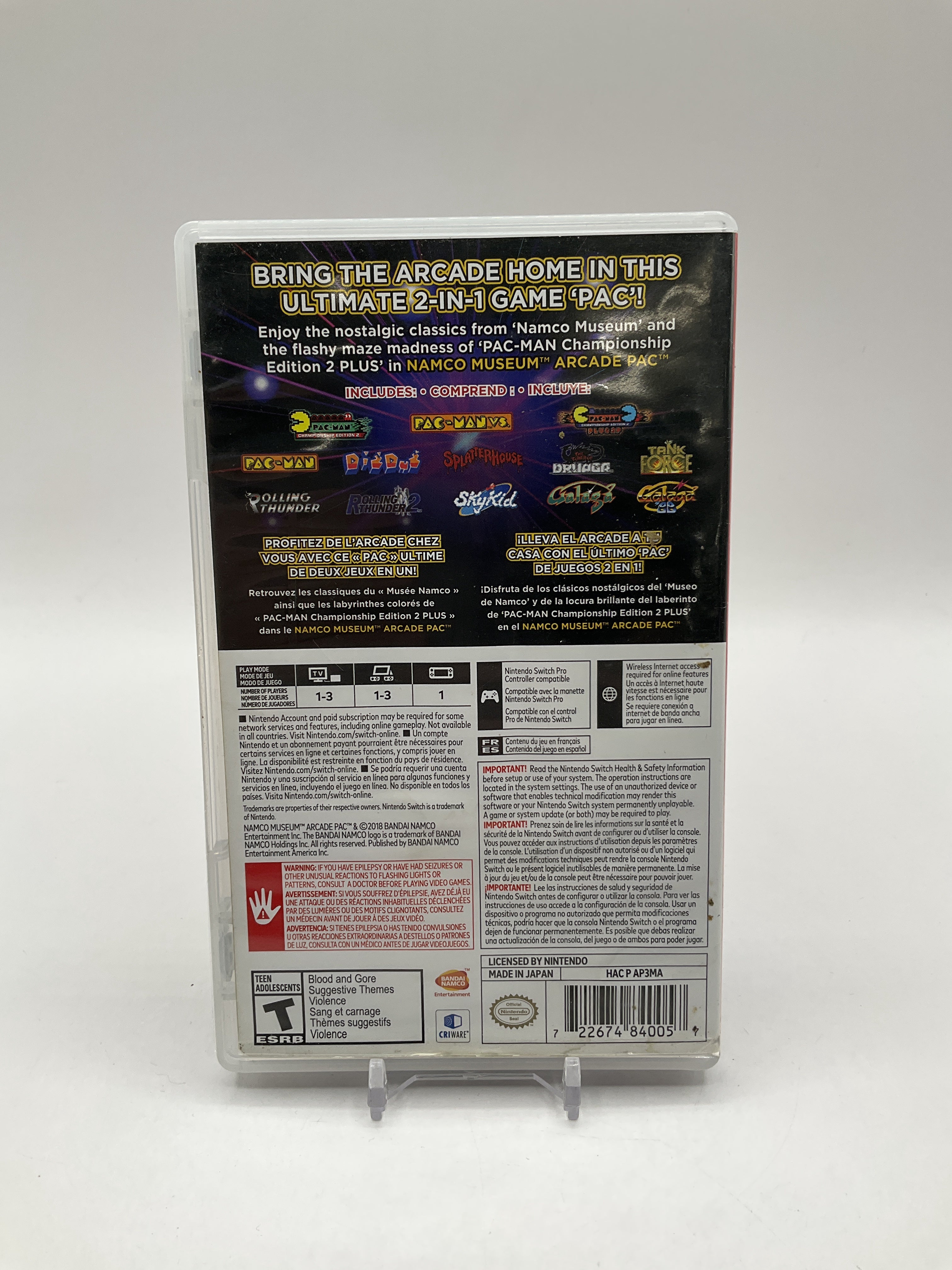 Namco Museum Arcade Pac Nintendo Switch Used、Collector Store LLC - VG、kayou