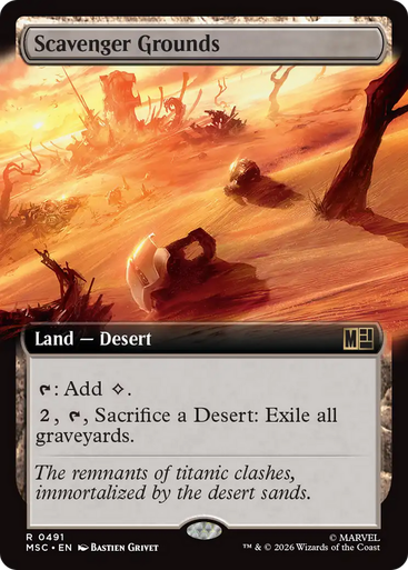 Scavenger Grounds (Extended Art) | Marvel Super Heroes Commander、Magic: The Gathering、kayou