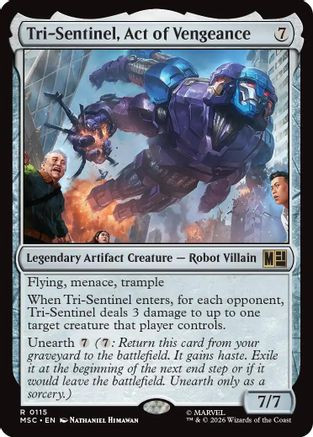 Tri-Sentinel, Act of Vengeance (MSC-115) - Commander: Marvel Super Heroes、Wizards of the Coast、kayou