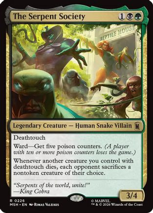 The Serpent Society (MSH-226) - Marvel Super Heroes Foil、Wizards of the Coast、kayou