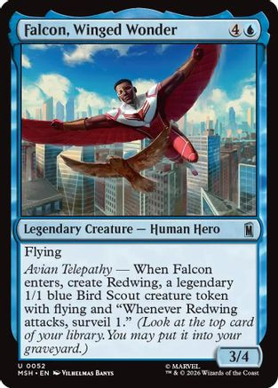 Falcon, Winged Wonder (MSH-052) - Marvel Super Heroes、Wizards of the Coast、kayou