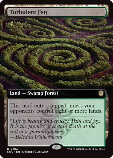 Turbulent Fen (Extended Art) | Secrets of Strixhaven Commander、Magic: The Gathering、kayou