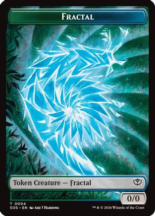 Fractal (0004) // Pest (0008) Double-Sided Token (SOS-4 // 8) - Secrets of Strixhaven、Wizards of the Coast、kayou