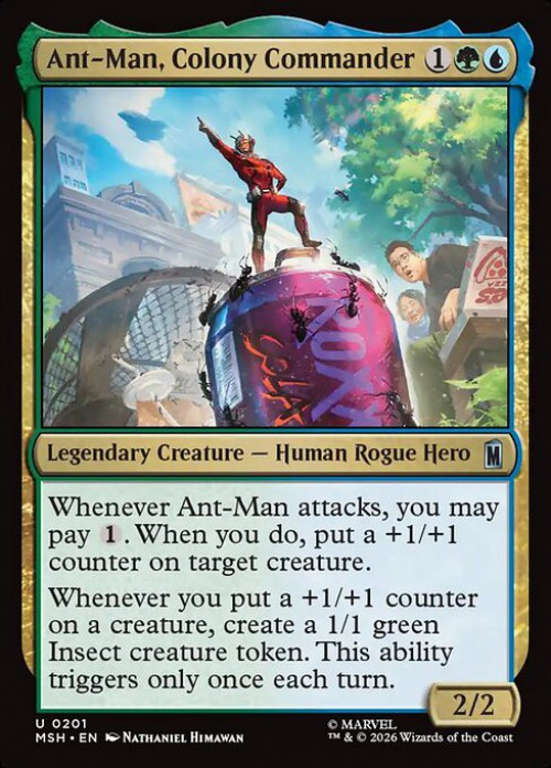 MtG Marvel Super Heroes Uncommon Ant-Man, Colony Commander #201、ToyWiz、kayou
