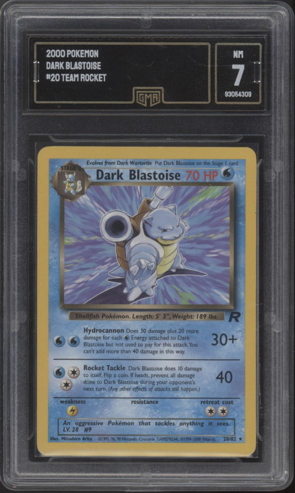 Dark Blastoise Pokemon Team Rocket #20 GMA 7、Collector Store LLC Gaming、kayou