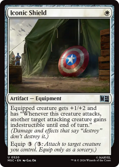 Iconic Shield (Foil) | Marvel Super Heroes Commander、Magic: The Gathering、kayou