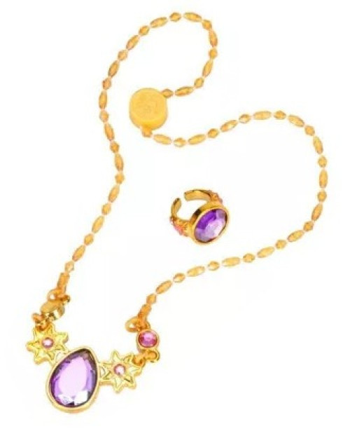 Disney Princess Style Collection Rapunzel Necklace & Ring Costume Jewelry Set for Kids、ToyWiz、kayou