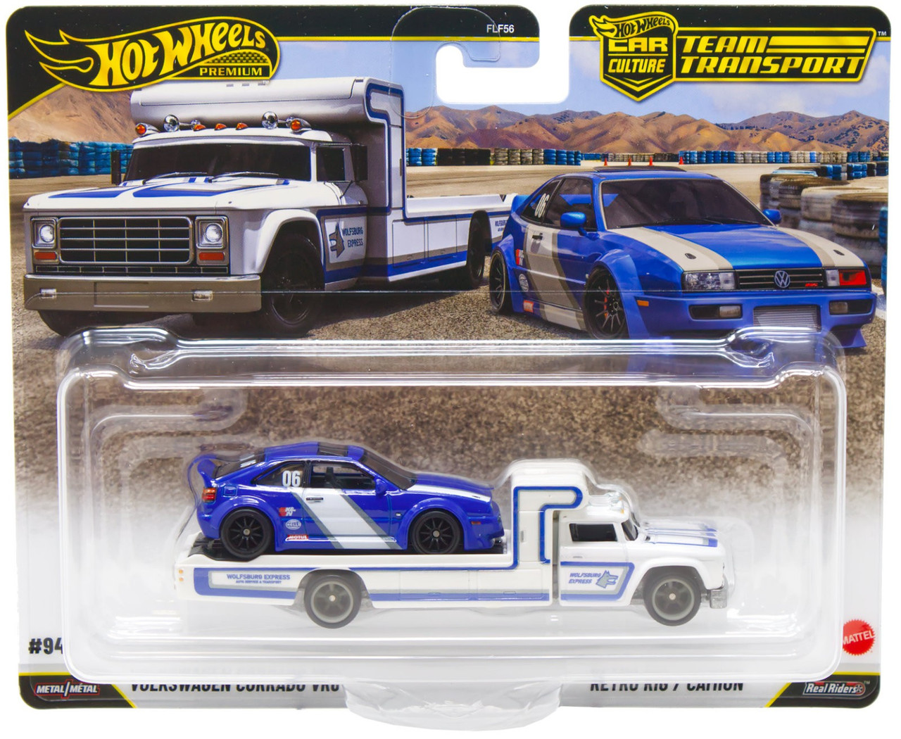 Hot Wheels Car Culture Team Transport Volkswagon Corrado VR6 & Retro Rig Diecast Car、ToyWiz、kayou