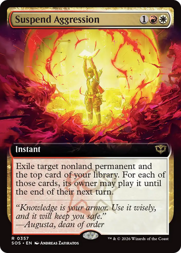 Suspend Aggression (Extended Art) | Secrets of Strixhaven、Magic: The Gathering、kayou