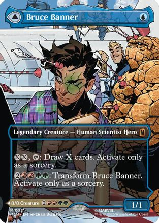 Bruce Banner(Borderless) (0331) (MSH-331) - Marvel Super Heroes、Wizards of the Coast、kayou