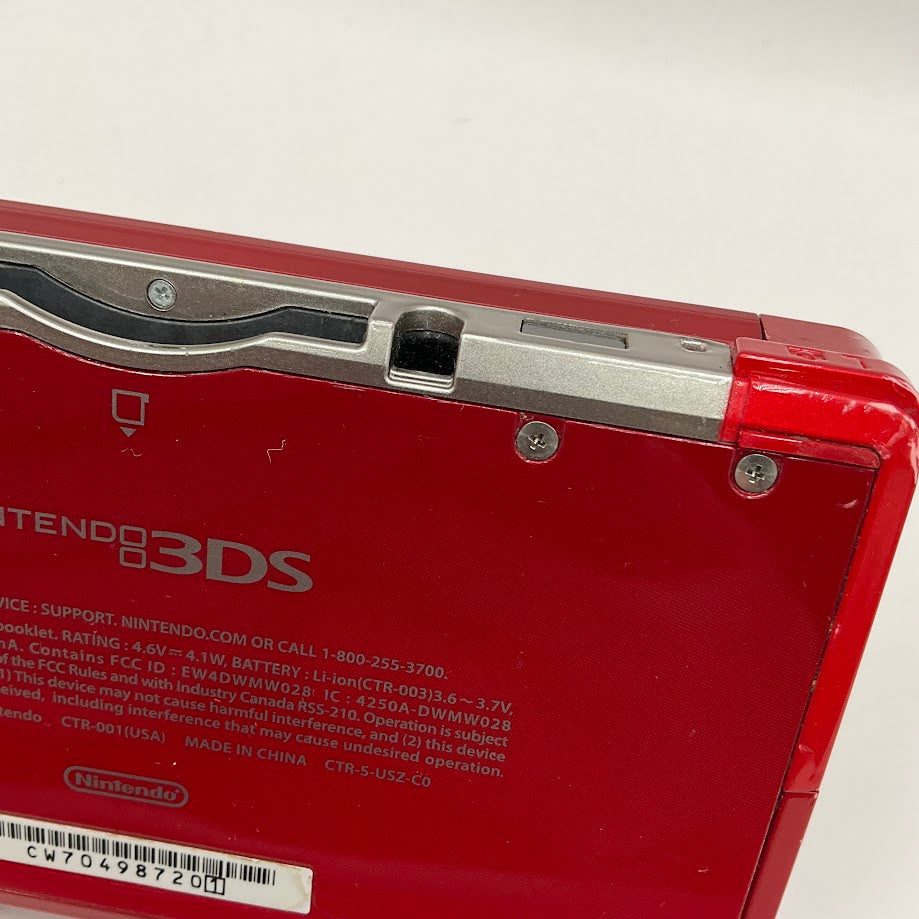 Nintendo 3DS Flame Red System No Charger or Stylus Used、Collector Store LLC - VG、kayou