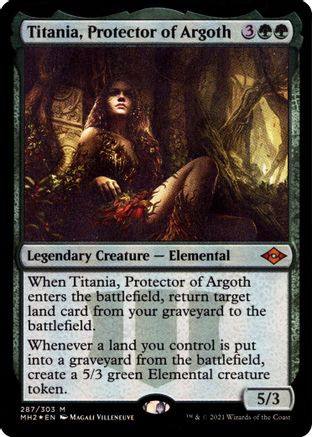 Titania, Protector of Argoth (Foil Etched) (MH2-287) - Modern Horizons 2 Foil、Wizards of the Coast、kayou