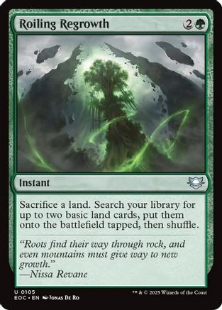 Roiling Regrowth (EOC-105) - Commander: Edge of Eternities、Wizards of the Coast、kayou