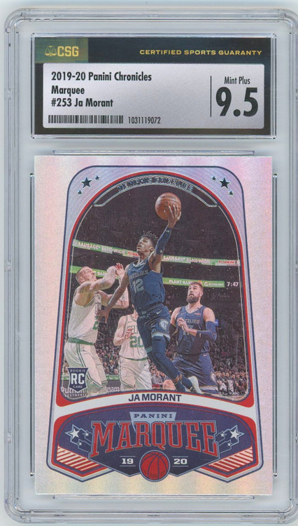 NBA 2019-20 Panini Chronicles Ja Morant #253 Rookie CSG 9.5、ToyWiz、kayou