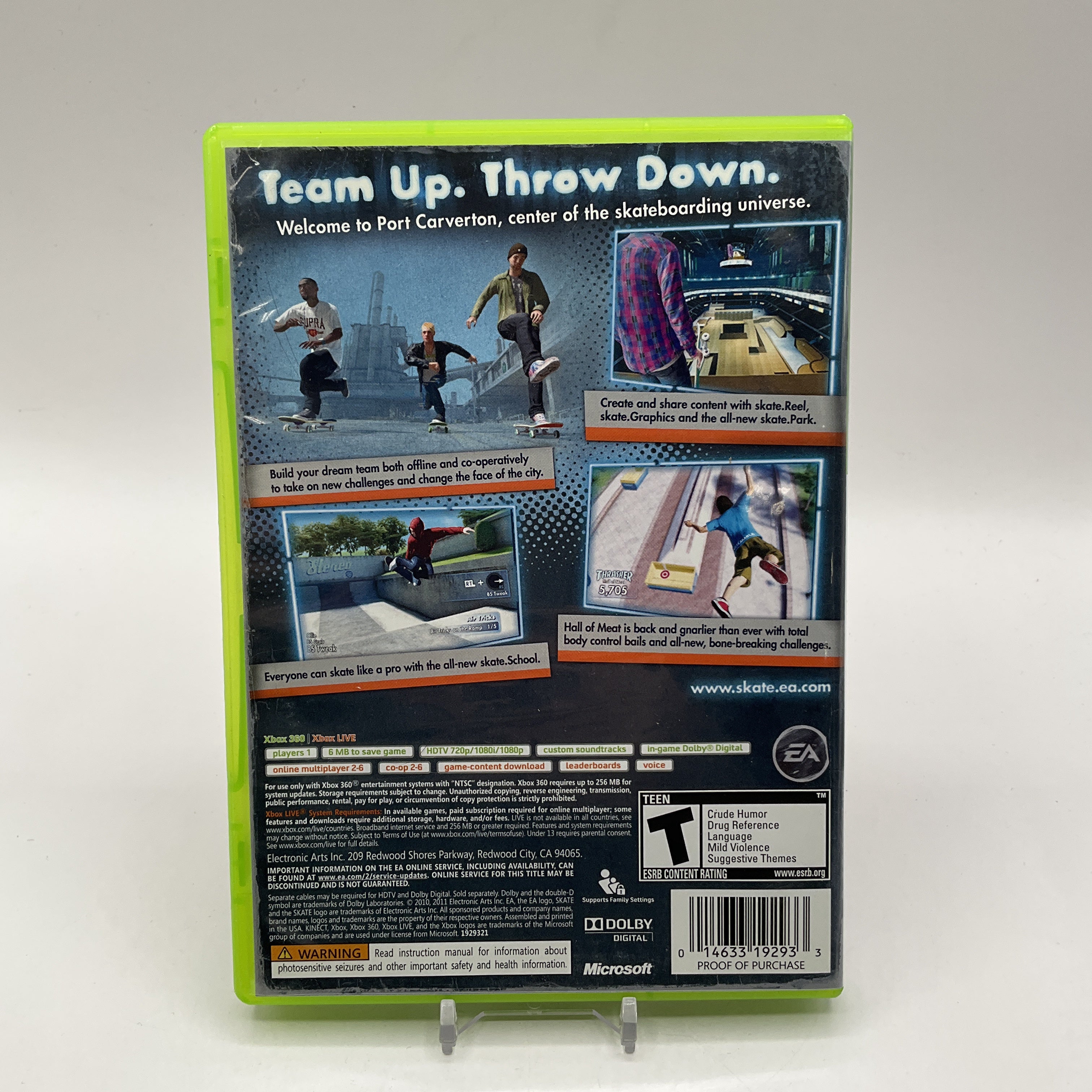 Skate 3 Platinum Hits Xbox 360 Used、Collector Store LLC - VG、kayou