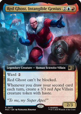 Red Ghost, Intangible Genius (Extended Art) (MSC-413) - Commander: Marvel Super Heroes、Wizards of the Coast、kayou