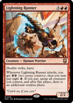 Lightning Runner (Ripple Foil) (M3C-215) - Modern Horizons 3 Commander Foil、Wizards of the Coast、kayou