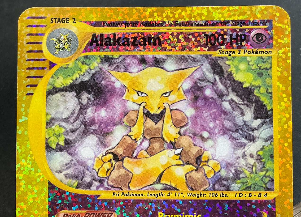Alakazam Pokemon Expedition Reverse Holo Oversized Box Topper #01、Collector Store LLC Gaming、kayou