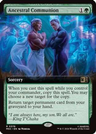 Ancestral Communion (Extended Art) (MSC-376) - Commander: Marvel Super Heroes、Wizards of the Coast、kayou