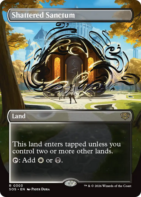 Shattered Sanctum (Borderless Art Foil) | Secrets of Strixhaven、Magic: The Gathering、kayou