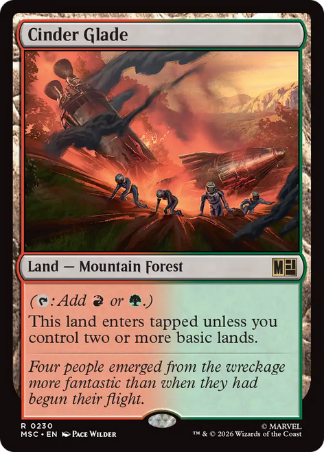Cinder Glade (Surge Foil) | Marvel Super Heroes Commander、Magic: The Gathering、kayou