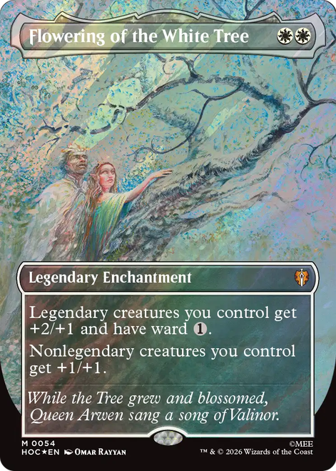 Flowering of the White Tree (Borderless Art Surge Foil) | The Hobbit Commander、Magic: The Gathering、kayou