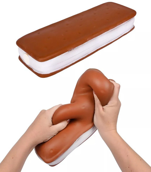 Squeezy Ice Cream Sandwich 10.5-Inch Squeeze Toy、ToyWiz、kayou