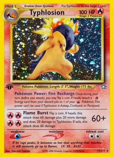Typhlosion 17/111 - Neo Genesis Unlimited Holofoil (HP)、The Pokémon Company、kayou