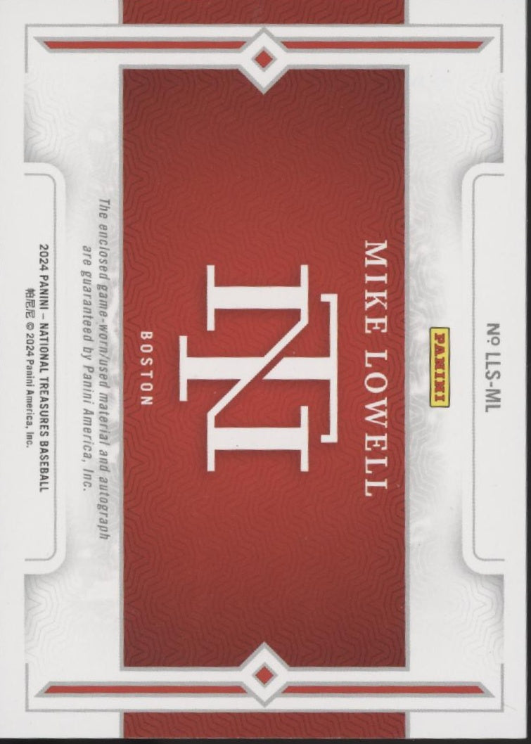 Mike Lowell 2024 Panini National Treasures Legendary Bat Relic Auto 35/49、Collector Store LLC、kayou