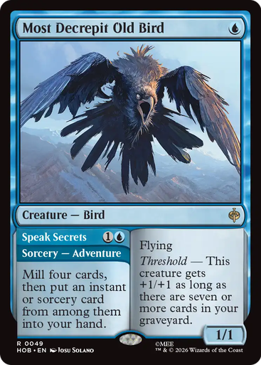 Most Decrepit Old Bird // Speak Secrets (Foil) | The Hobbit、Magic: The Gathering、kayou