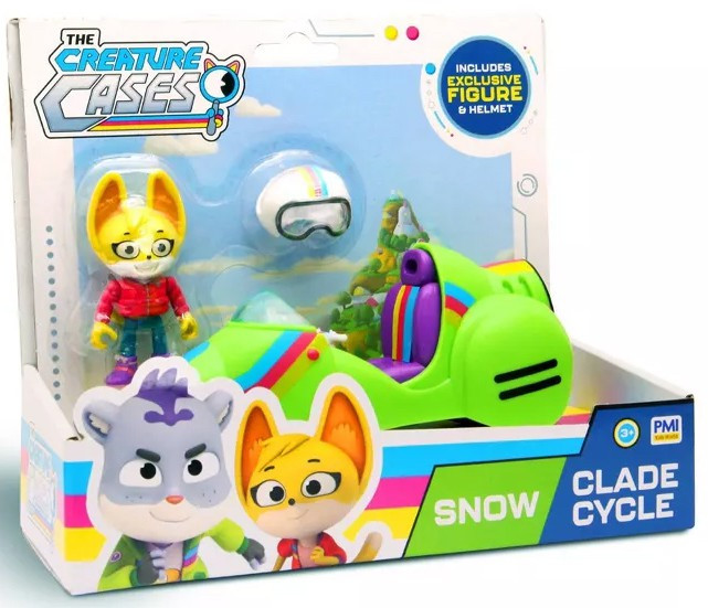 The Creature Cases Snow Clade Cycle Kit Casey 3-Inch Vehicle & Figure、ToyWiz、kayou