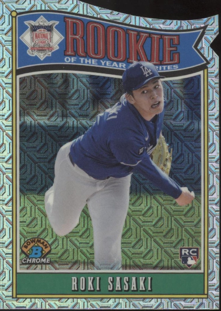 Roki Sasaki 2025 Bowman Chrome Rookie of the Year Favorites Die-Cut RC #ROY-10、Collector Store LLC、kayou