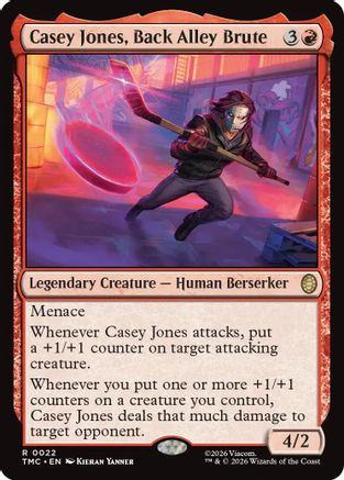Casey Jones, Back Alley Brute (TMC-022) - Commander: Teenage Mutant Ninja Turtles、Wizards of the Coast、kayou