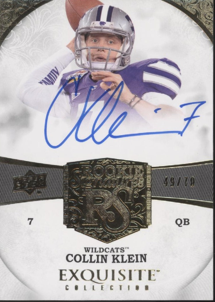 Collin Klein 2013 Upper Deck Exquisite Collection RC Auto 49/70 #62、Collector Store LLC、kayou