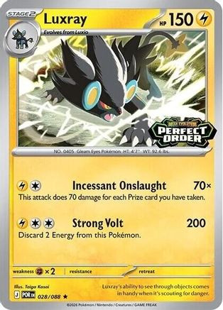 Luxray (Perfect Order Stamped) 28 - Miscellaneous Cards Products Holofoil、The Pokémon Company、kayou