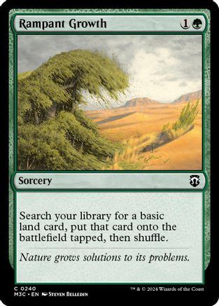 Rampant Growth (Ripple Foil) (M3C-240) - Modern Horizons 3 Commander Foil、Wizards of the Coast、kayou