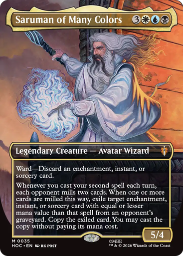 Saruman of Many Colors (Borderless Art) | The Hobbit Commander、Magic: The Gathering、kayou