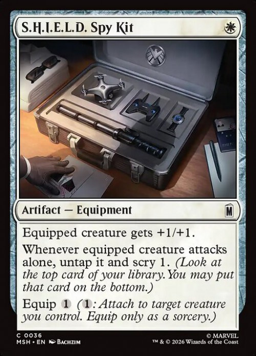 MtG Marvel Super Heroes Common S.H.I.E.L.D. Spy Kit #36、ToyWiz、kayou