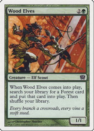 Wood Elves (9ED-283) - 9th Edition Foil、Wizards of the Coast、kayou