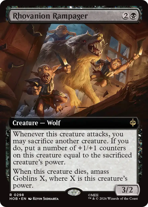 Rhovanion Rampager (Extended Art Foil) | The Hobbit、Magic: The Gathering、kayou