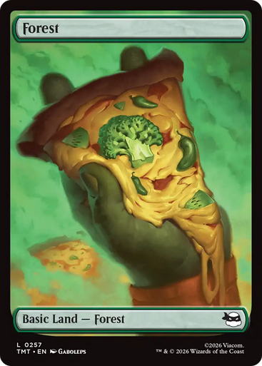 Forest (#257) (Full Art Pizza Foil) | Teenage Mutant Ninja Turtles、Magic: The Gathering、kayou