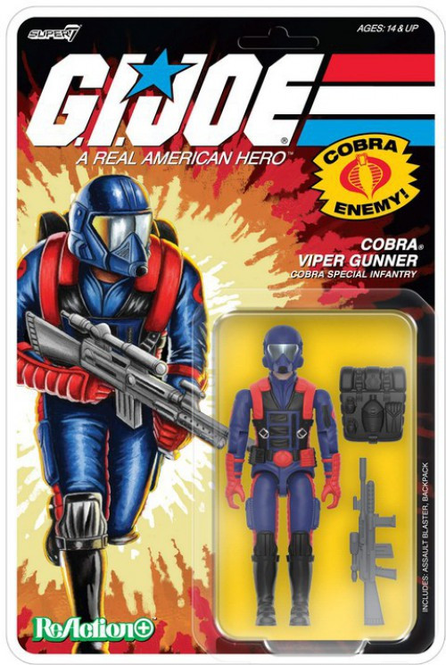 GI Joe ReAction+ Cobra Viper Gunner Action Figure、ToyWiz、kayou