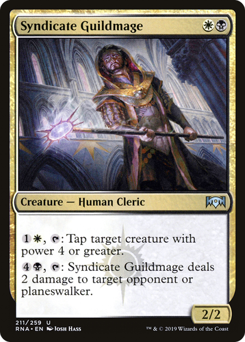 Syndicate Guildmage (RNA-211) - Ravnica Allegiance Foil (LP)、Wizards of the Coast、kayou