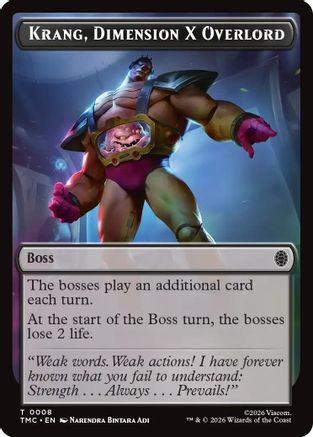 Krang, Dimension X Overlord (TMC-008) - Commander: Teenage Mutant Ninja Turtles、Wizards of the Coast、kayou